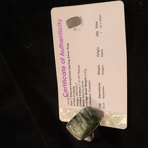 QVC jewelry.  Size 7 ring.  Seraphinite Sterling Silver
